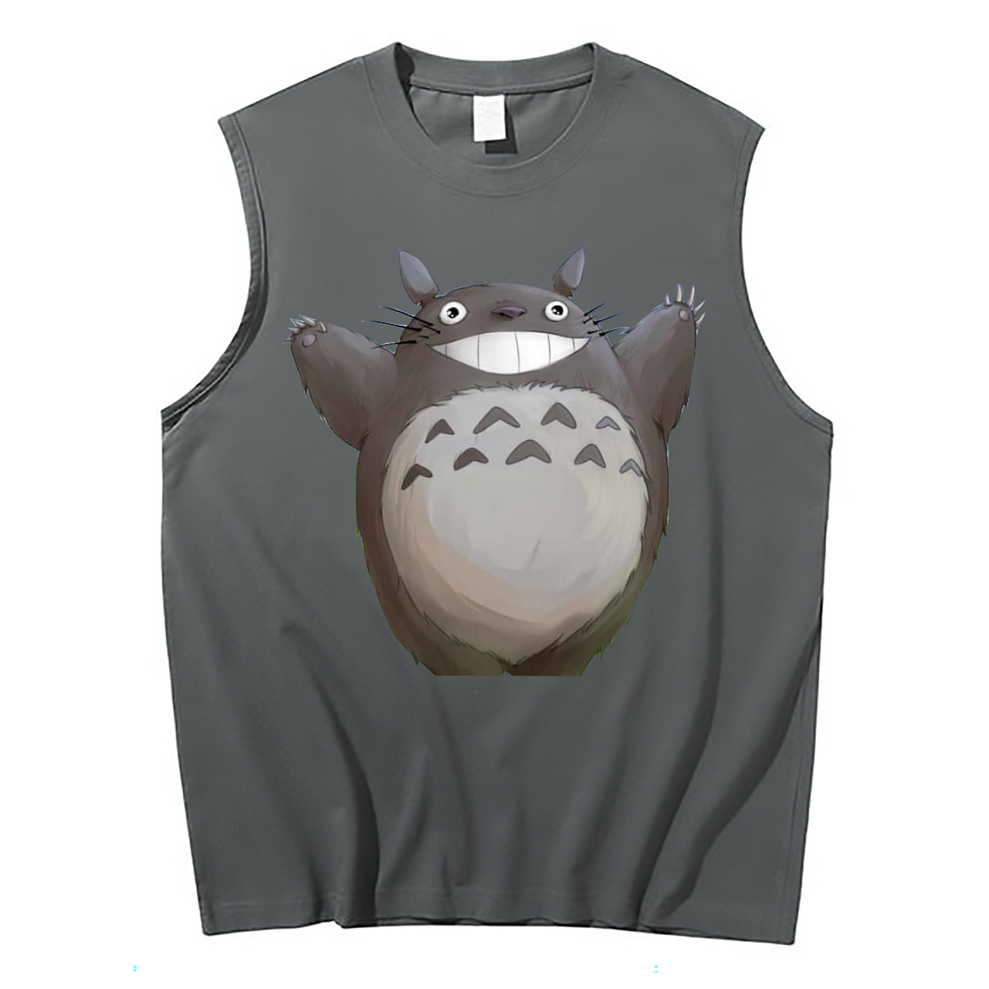 （画像用） となりのトトロ 草壁メイ 草壁サツキ My Neighbor Totoro Satsuki Kusakabe Mei Kusakabe コットン100％タンクトップ（フロントプリント）